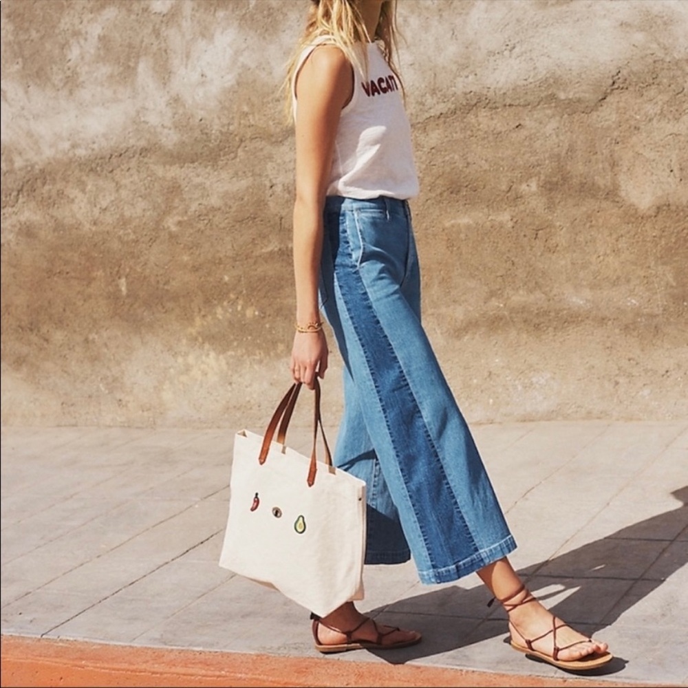 Madewell wide leg crop jeans